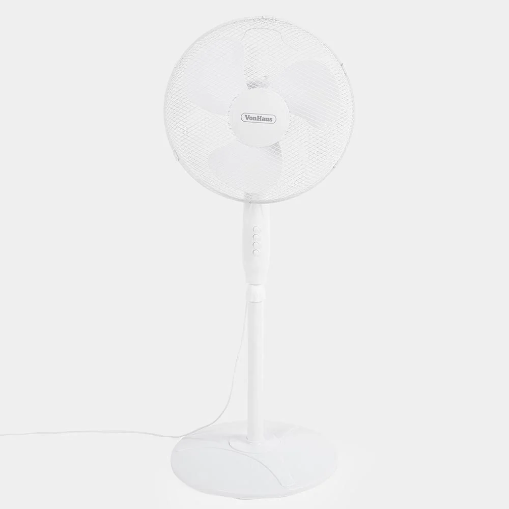 Vonhaus 220 volt Pedestal Fan Electric floor standing oscillating 3 speed 220v 240 volts 50 hz 2500018