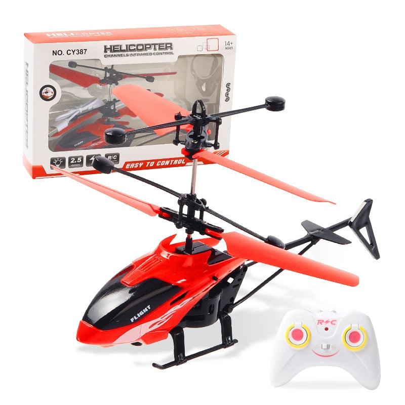 CY387 RC Helicopter - Two-Channel Suspension RC Helicopter Drop-resistant Induction Suspension Aircraft Charging Light Aircraft Kids Toy Gift for Kid