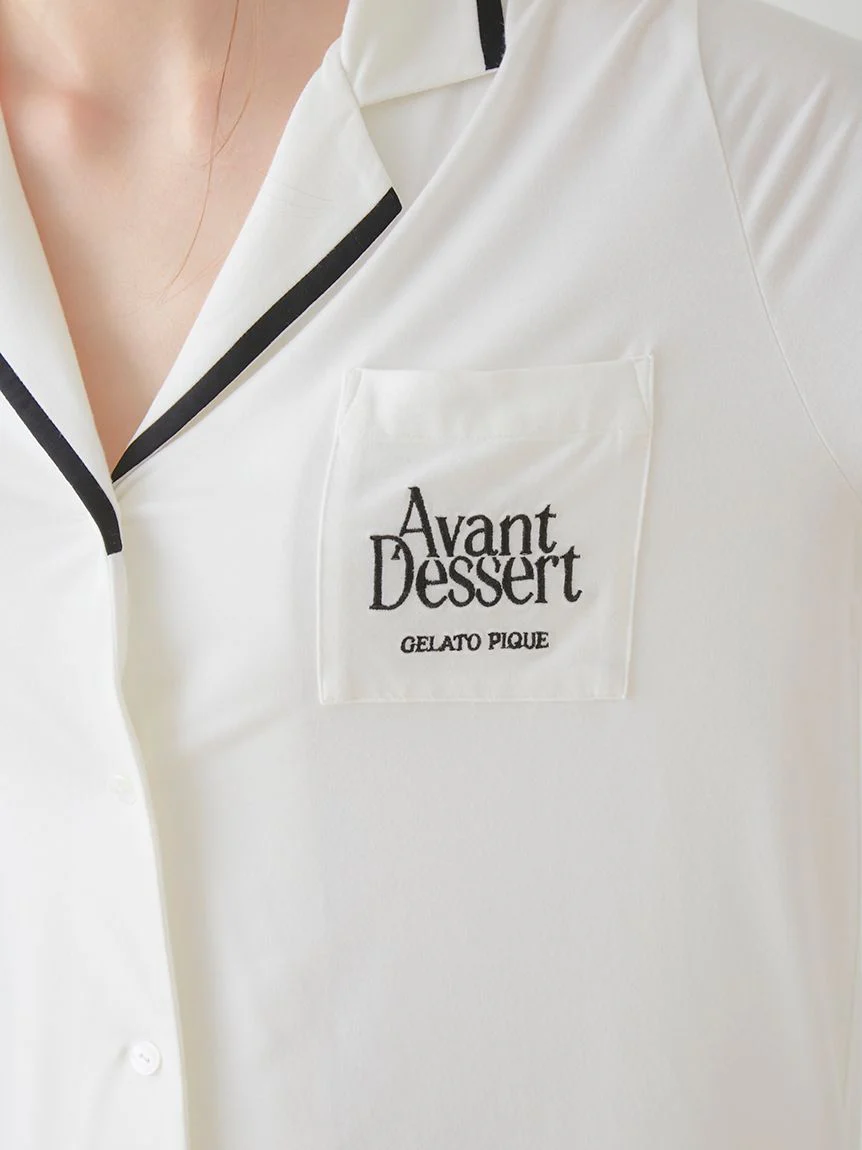 COOL Rayon Logo Button-Up Sleep Shirt