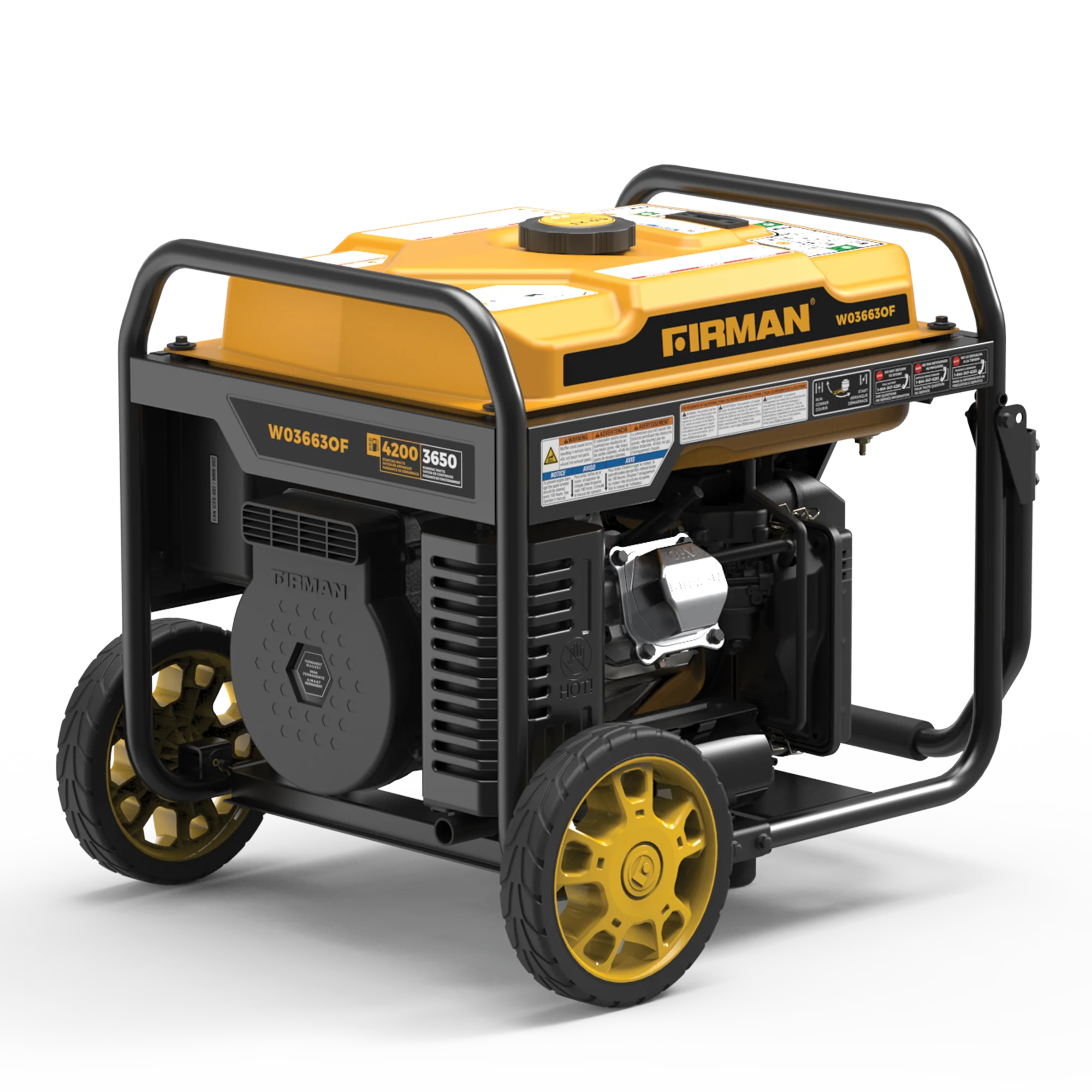 Inverter Open Frame Portable Generator 4500W Remote Start with CO Alert