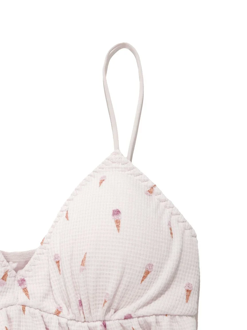 Ice Cream Waffle Bra & Underwear Set