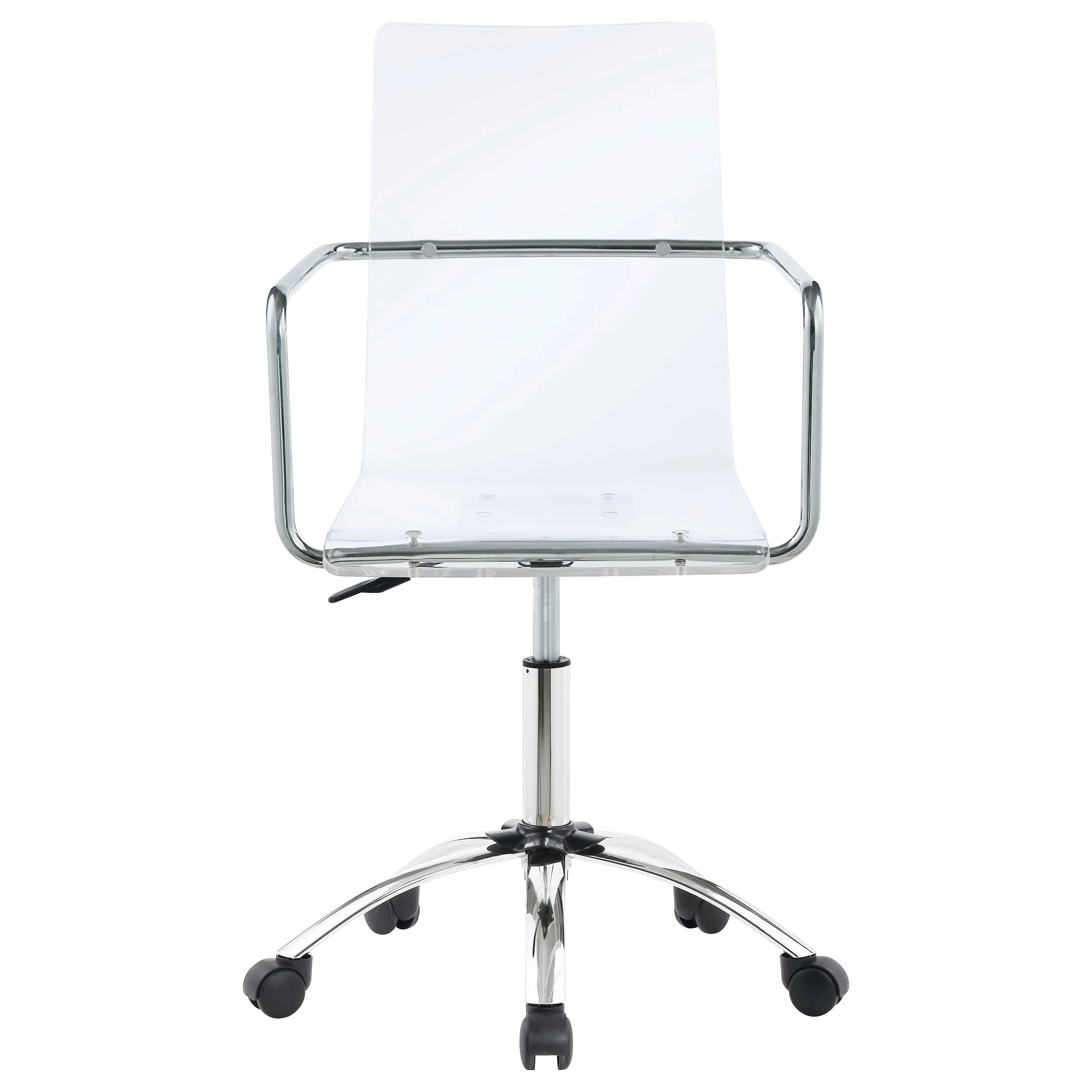 Amaturo Acrylic Adjustable Home Office Desk Chair Clear