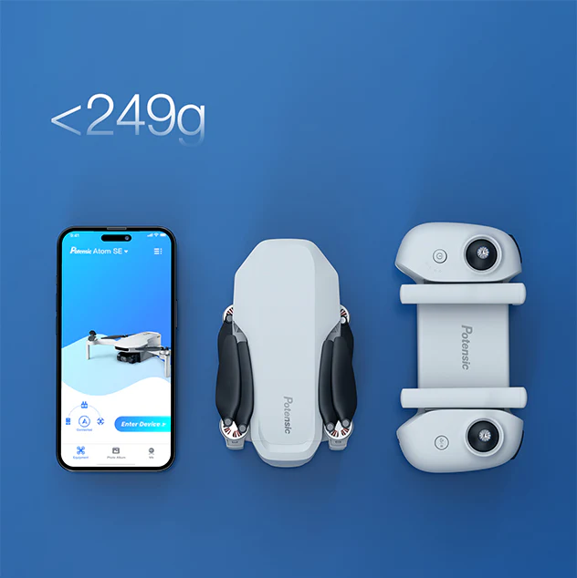 ATOM SE Sub 250 g Foldable GPS Drone with 4K HD EIS Camera, C0
