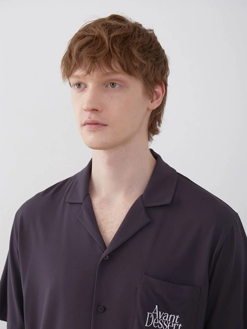 COOL MEN'S Rayon Logo Pajama Sleep Shirt