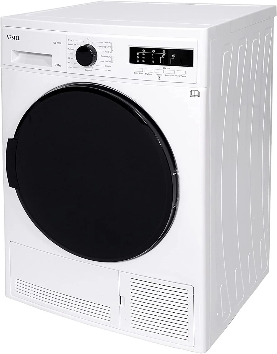 Vestel 220 volts tumble dryer TDC7GP2 clothes Dryer 7 KG WHITE  220v 240 volts 50 hz