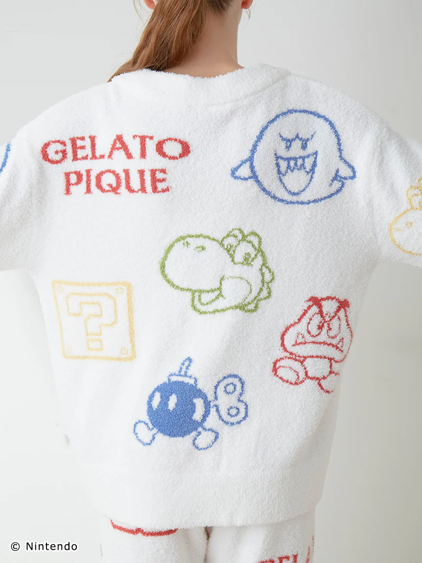 SUPER MARIO™️ WOMENS Baby Moco Character Patterned Jacquard Cardigan