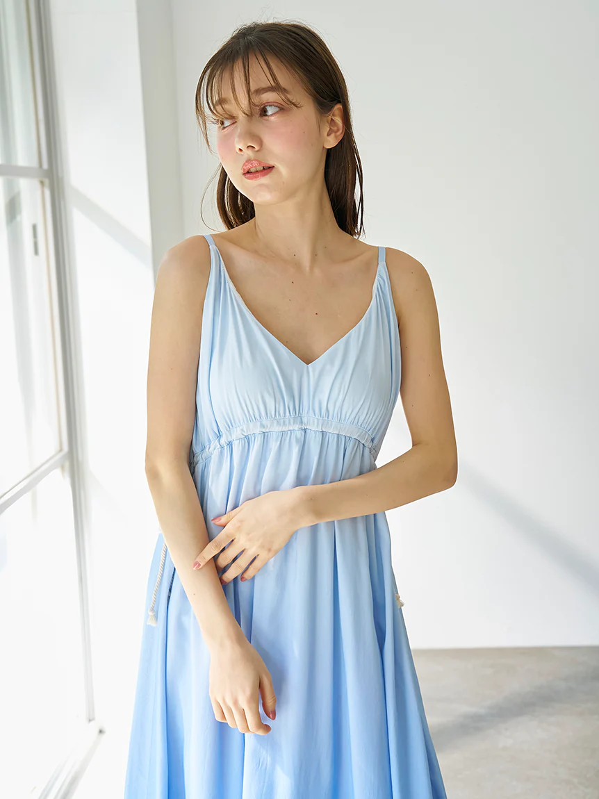 Gradation Drawstring Dress