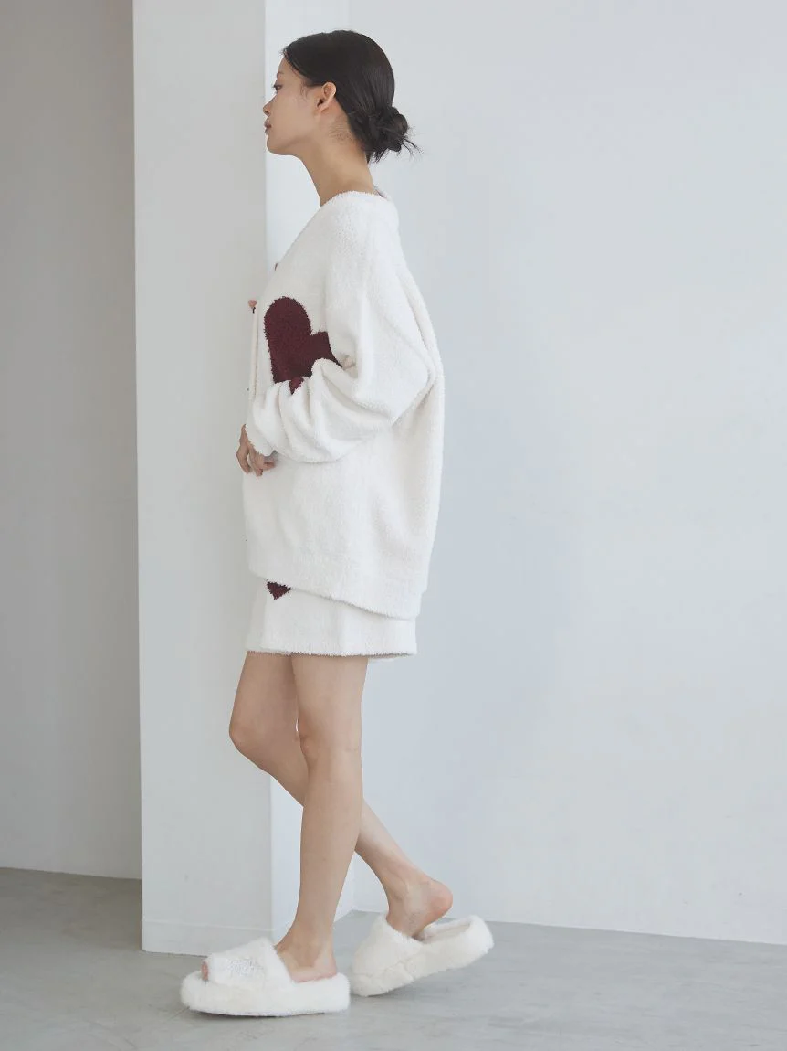 UNISEX Heart Jacquard Cardigan