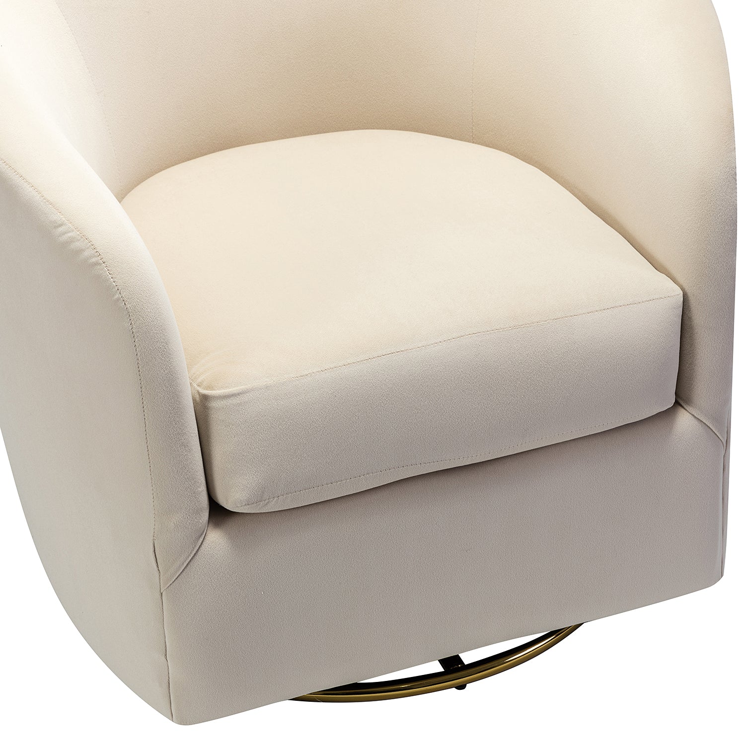 Amarante Swivel Chair in Tan