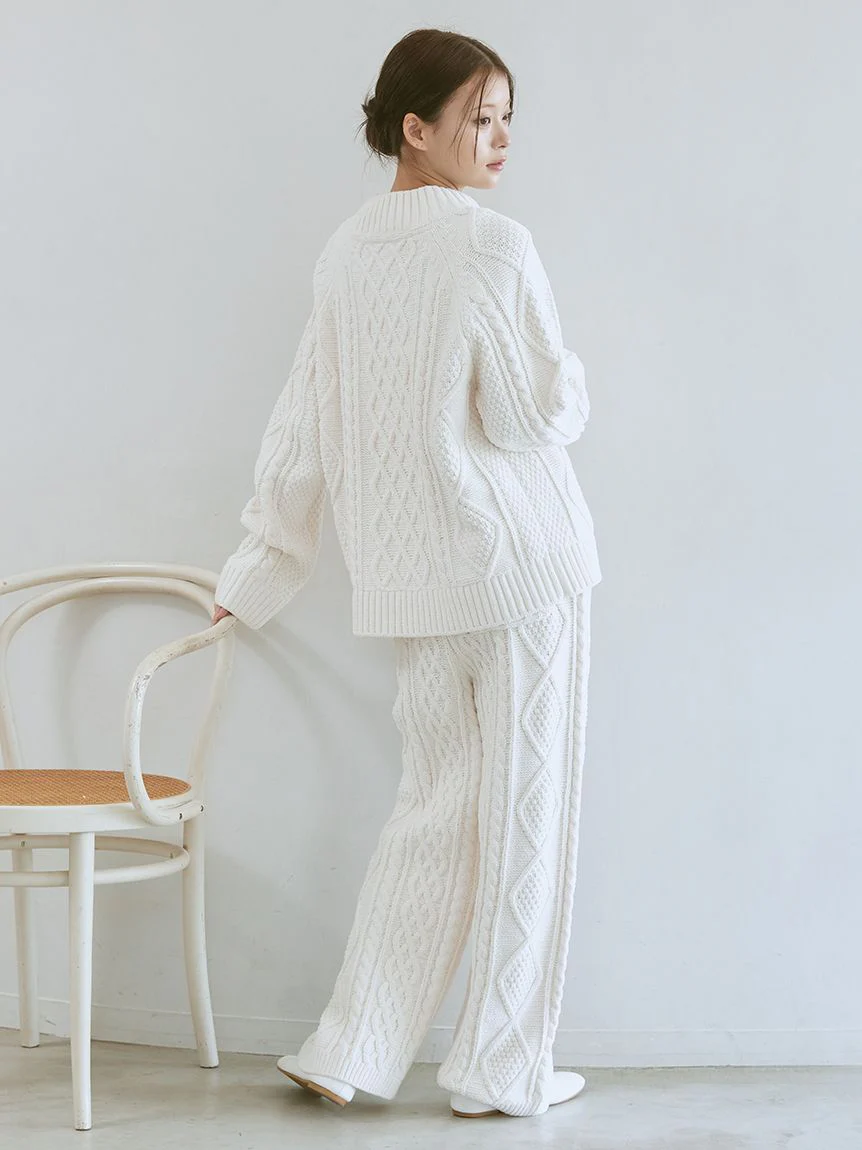 Souffle Aran Pullover