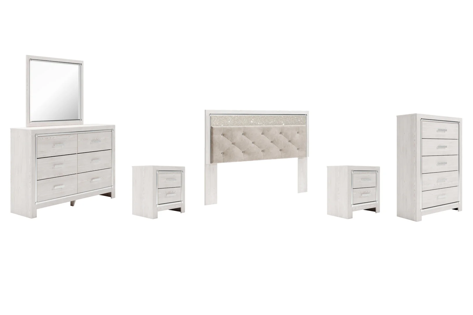 Altyra Panel Bookcase Bedroom Set