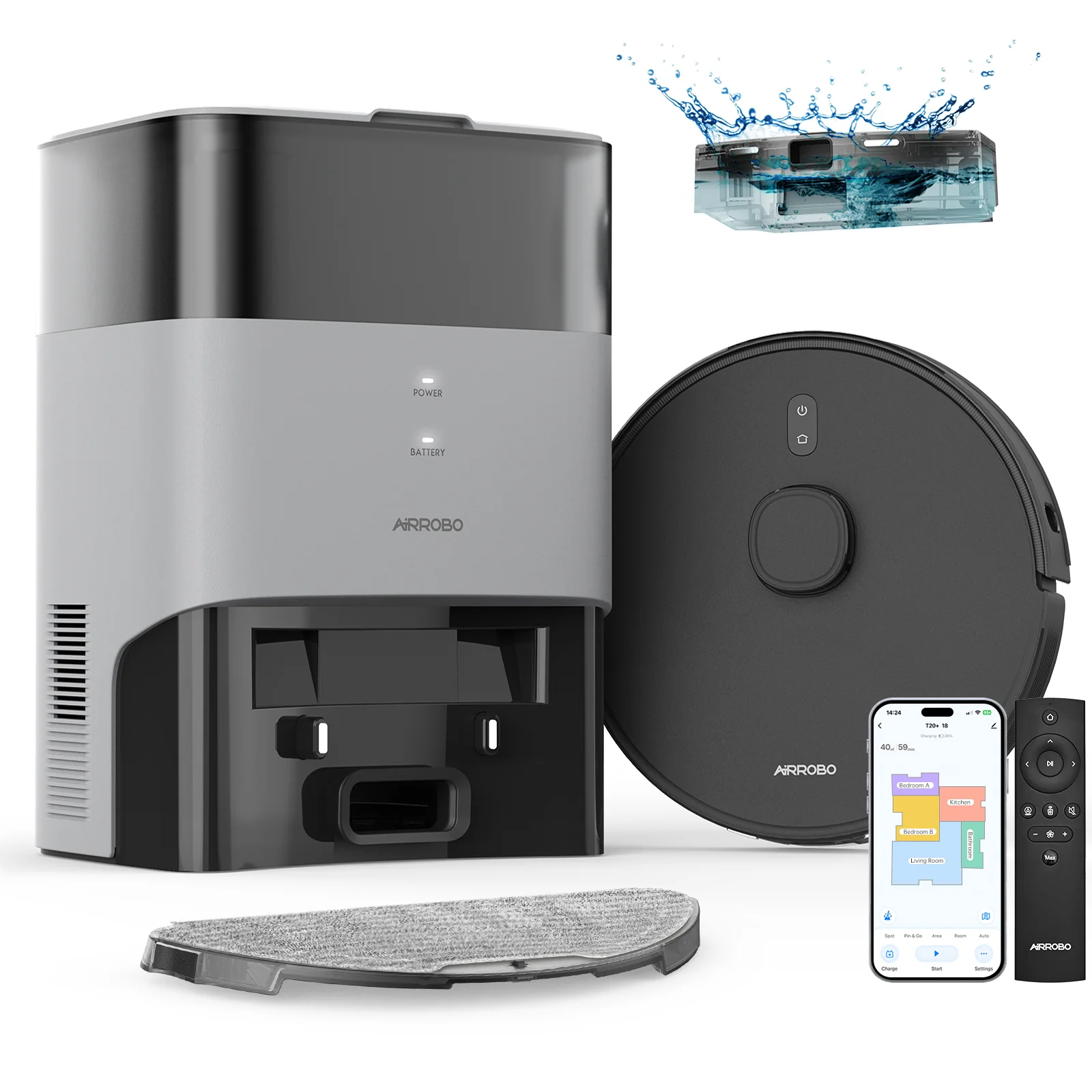 AIRROBO T20+ Robotic Vacuum Cleaner for Pet