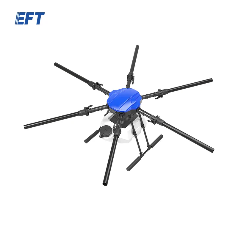EFT E620P 20L Agriculture Drone - 6-Axis Agri Drone Frame 20L Water Tank Spray and 8L Spreader Hobbywing X9, JIYI K++ V2, Skydroid H12, Tattu Pro 22000mAh Battery