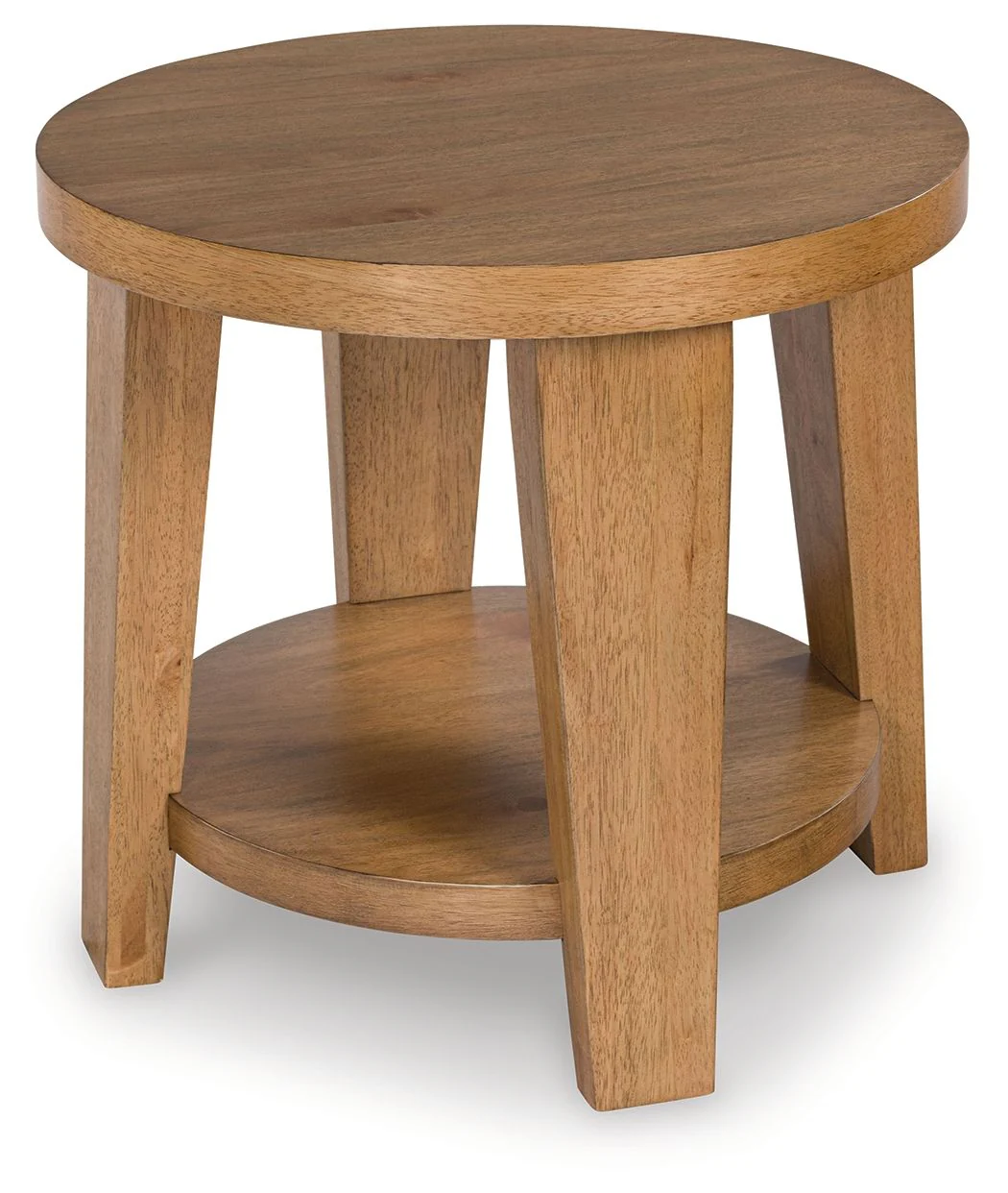 Kristiland - Round End Table - Light Brown
