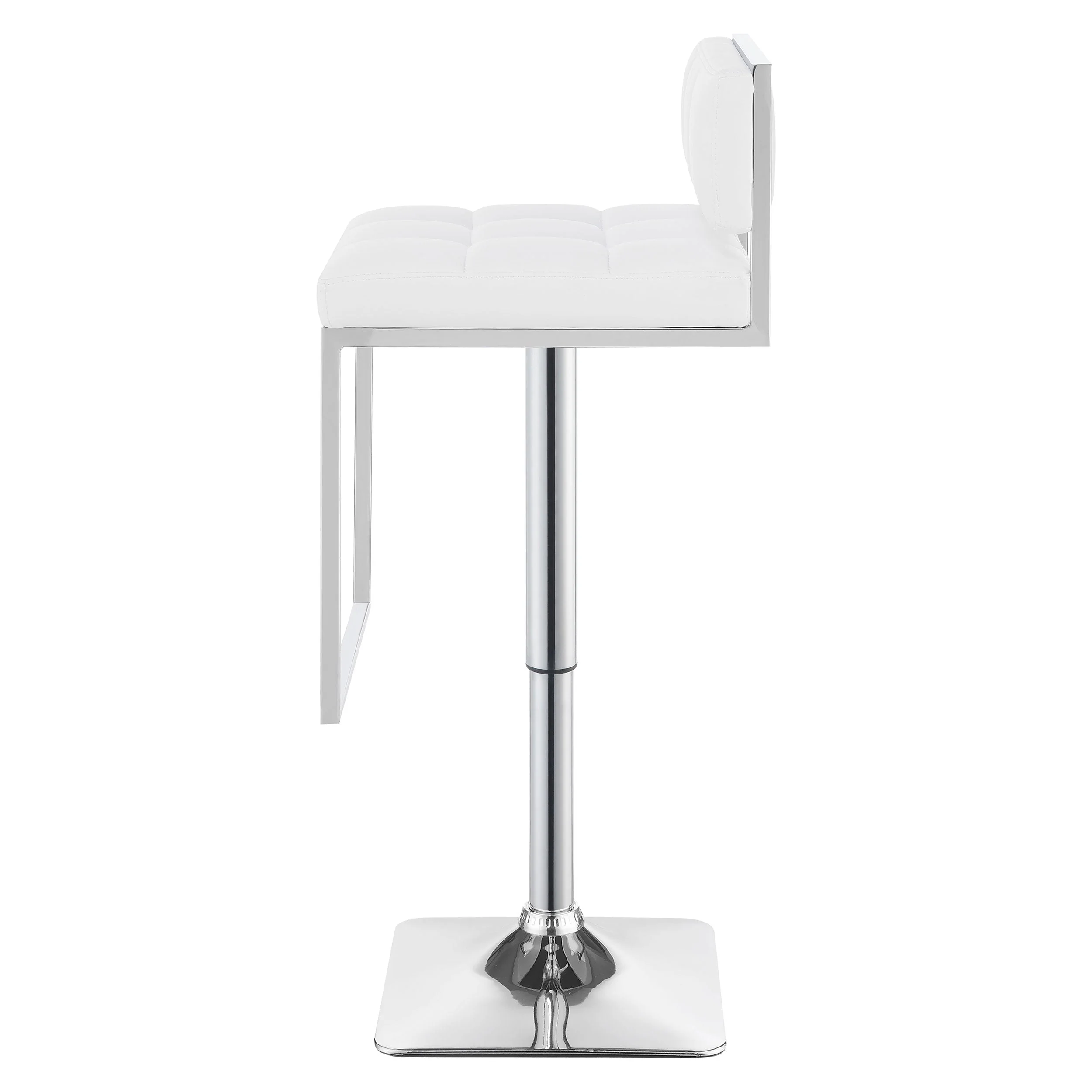 Alameda Adjustable Bar Stool Chrome and Black / Grey