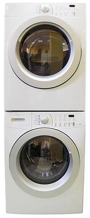 Frigidaire MLF12BZK & MDE675NZHS Washer Dryer Set 220-240 Volts 50 Hertz