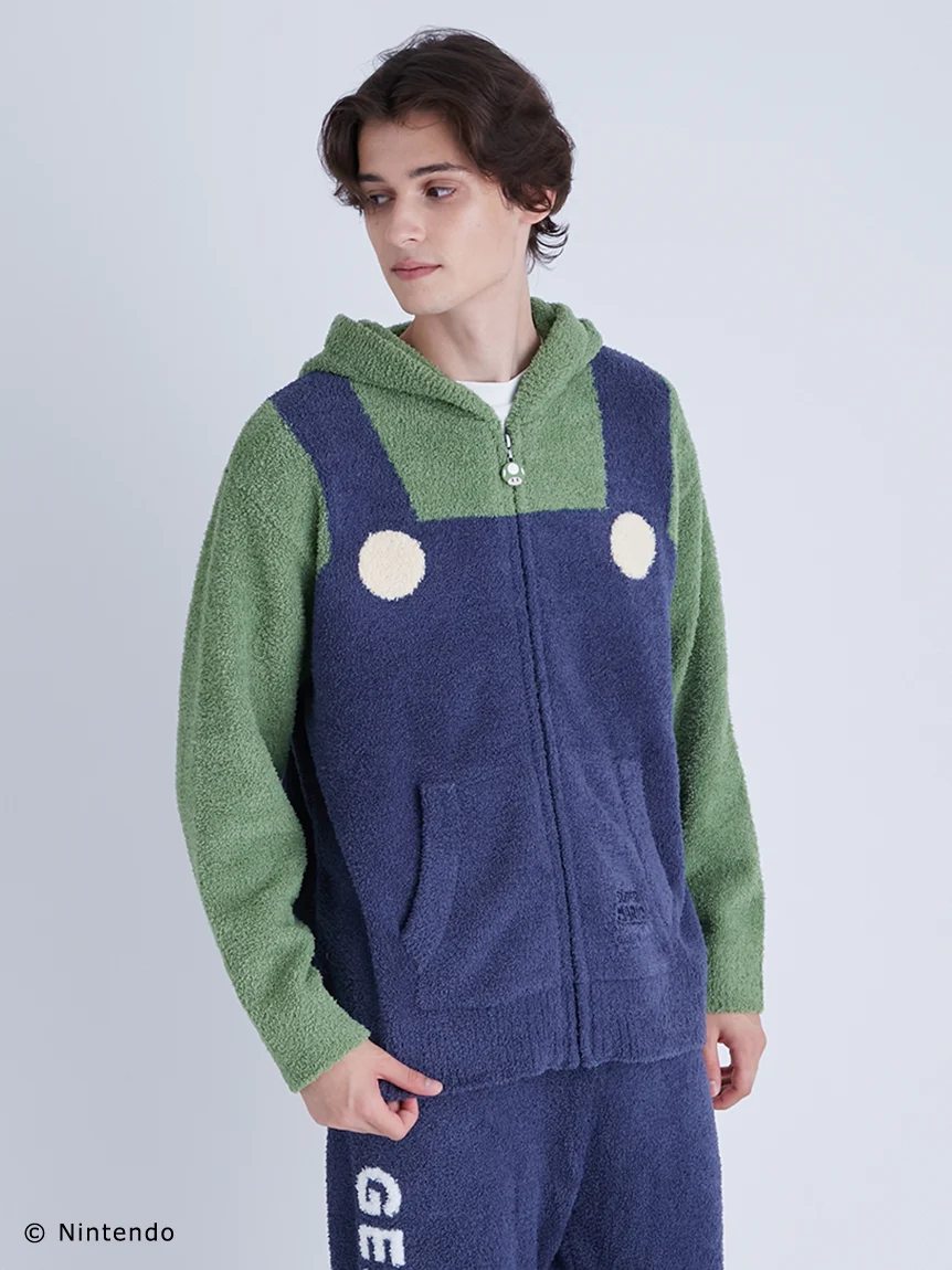 Super Mario MENS Luigi Pullover & Long Pants Loungewear Set
