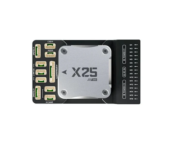 CUAV X25 EVO Autopilot Flight Controller - STM32H7, Triple IMU, Dual Baro, RM3100, CAN, 16 PWM, PX4/ArduPilot