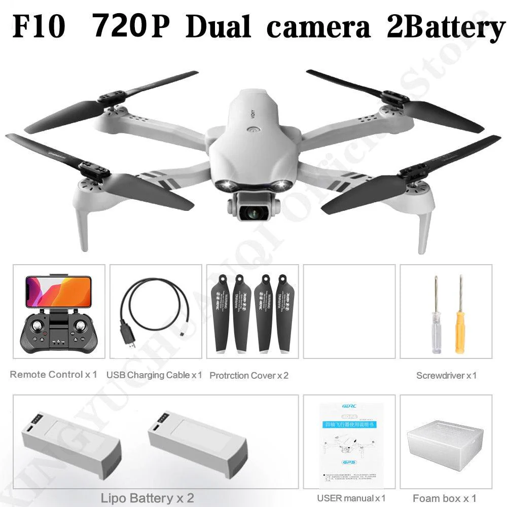 4DRC New 4K HD Dual Camera GPS 5G WIFI Wide Angle FPV Real-time Transmission RC Distance 2km Professional Drone Dron Gift Toys