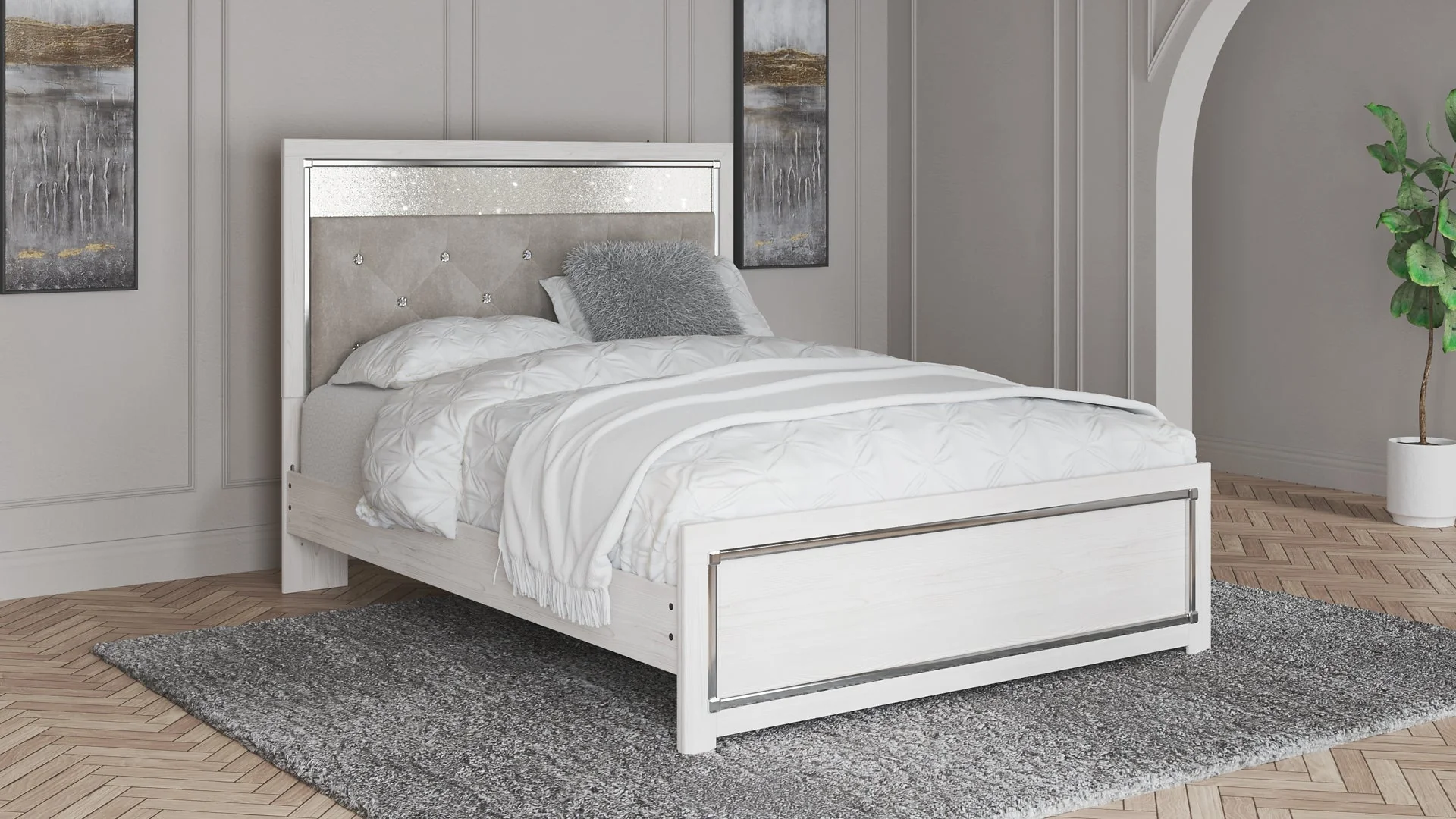 Altyra Panel Bookcase Bed