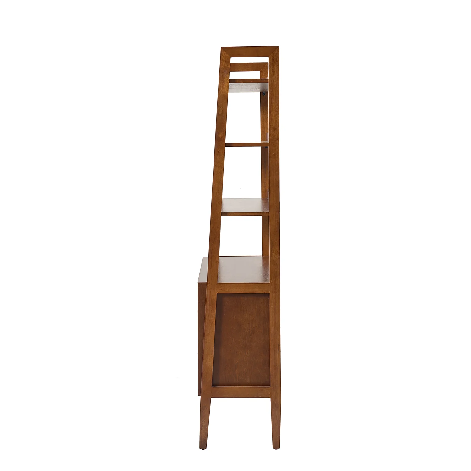 Andr聨s Solid Wood Ladder Bookcase in Walnut