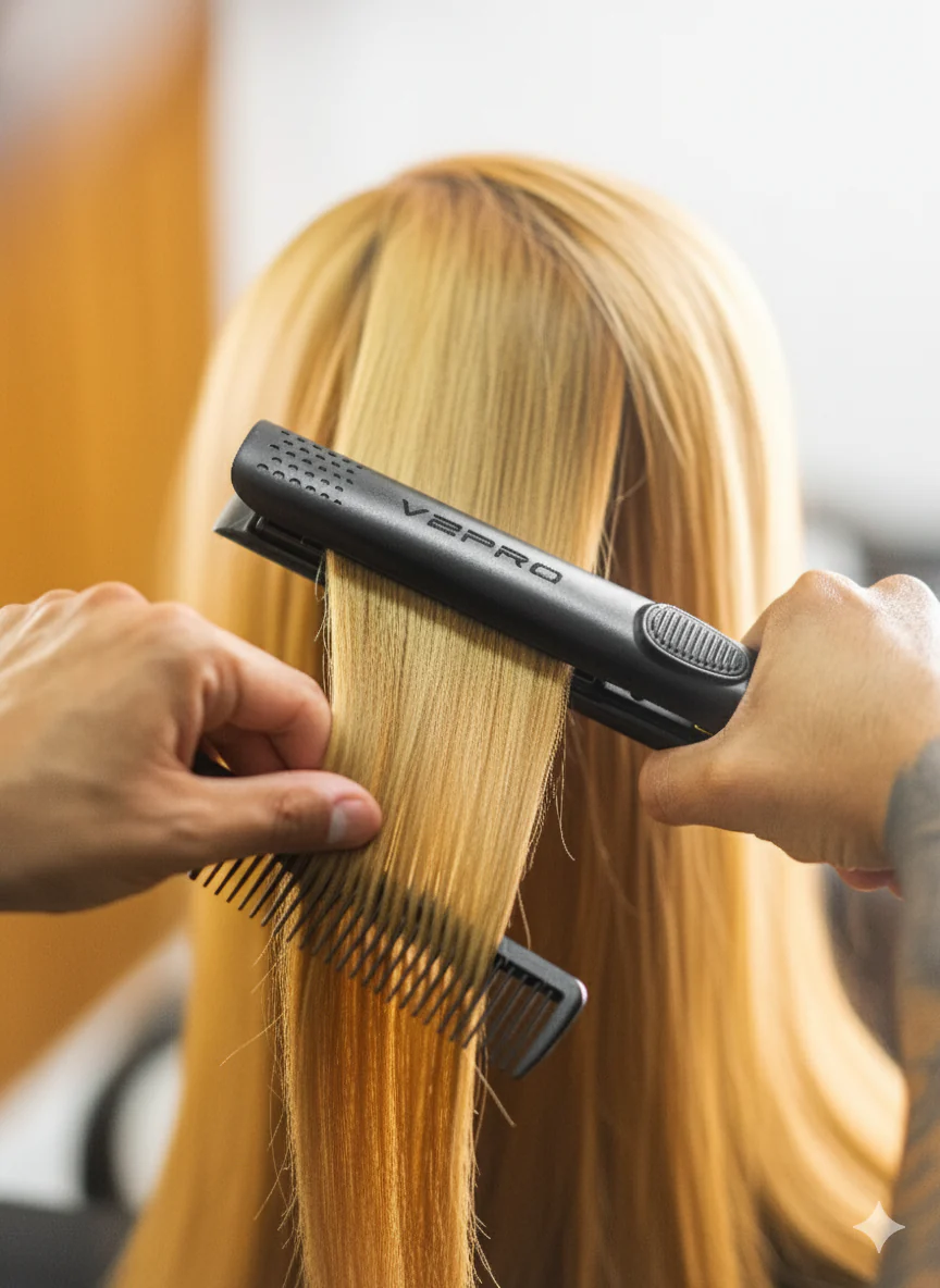 V2PRO Professional Hair Straightener Titanium Flat Iron 250°C (480°F)