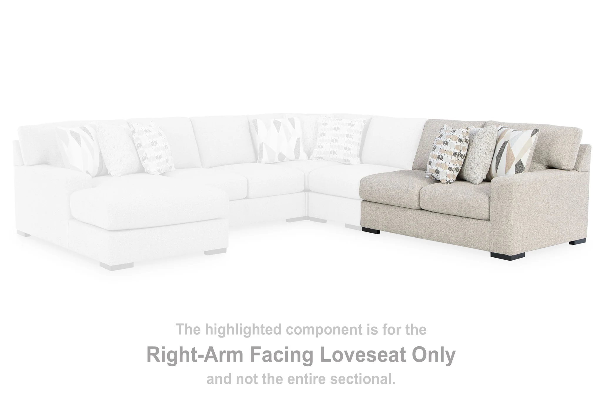 LaureLGrove - RAF Loveseat - Pebble