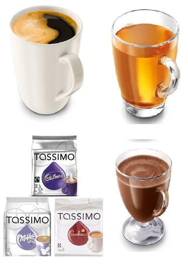 Bosch Tassimo TAS1252 220-240 volts 50 / 60 hz T-Disc Pod Single Serve Coffee Maker