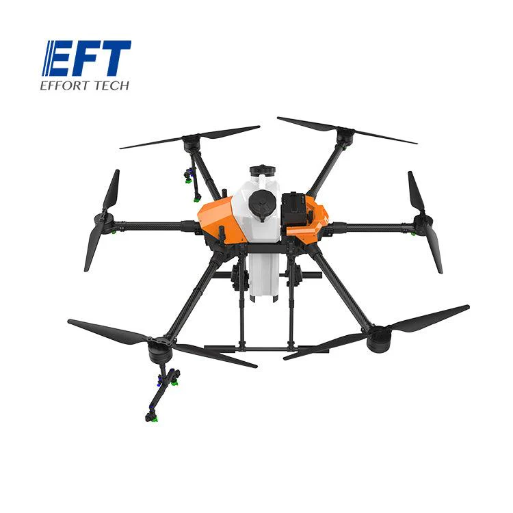 EFT G616 16L Agriculture Drone - 6 Axis 16kg 16L farming spraying system spreader sprayer drone compact with Hobbywing X8 JIYI K3A Pro FC, Skydroid T12