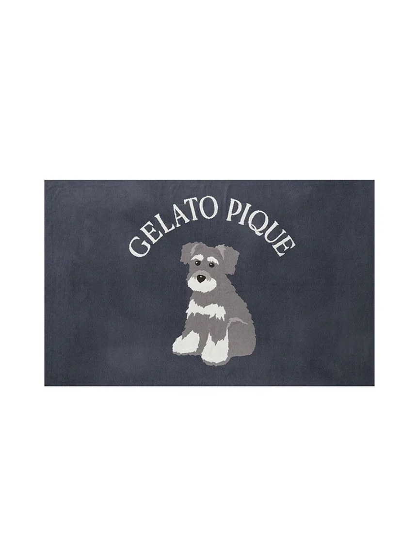 Schnauzer Airy Moco Jacquard Blanket