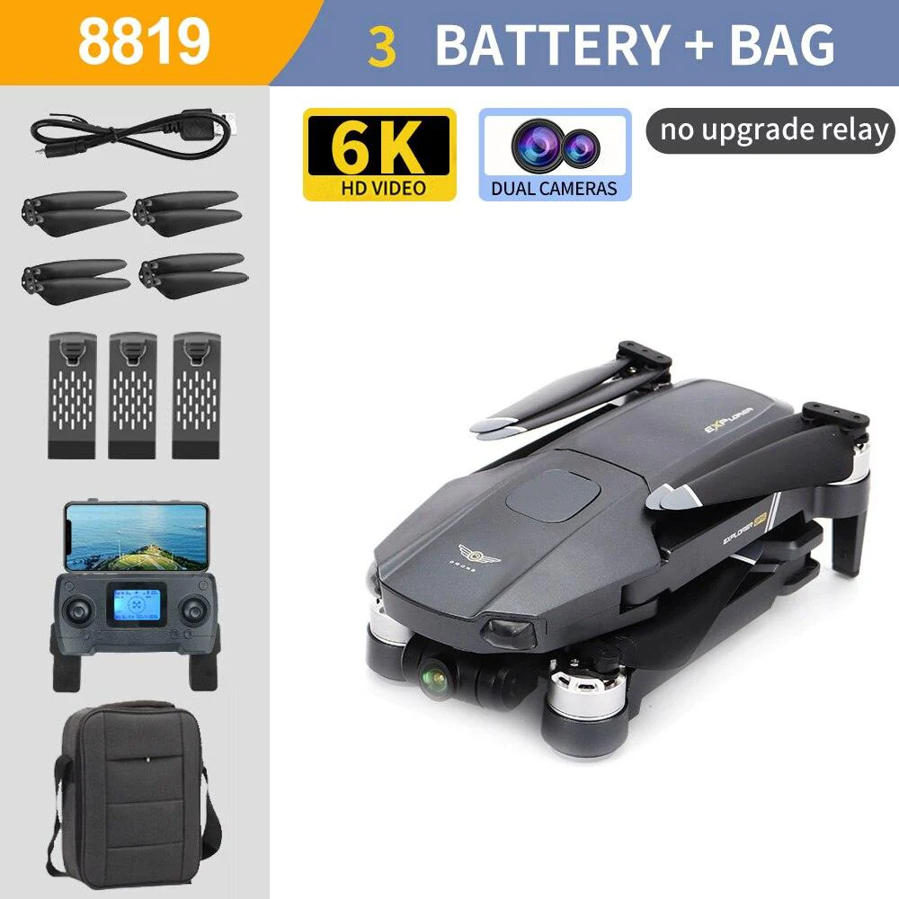 8819 pro Drone - 3-Axis Gimbal 8k Profesional with HD Camera 5G GPS WIFI FPV  Brushless Motor Dron Obstacle Avoidance RC Quadcopter Professional Camera Drone