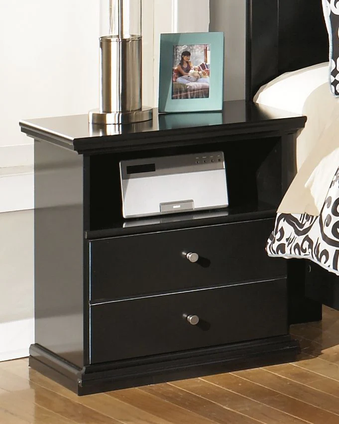 Maribel - One Drawer Night Stand - Black