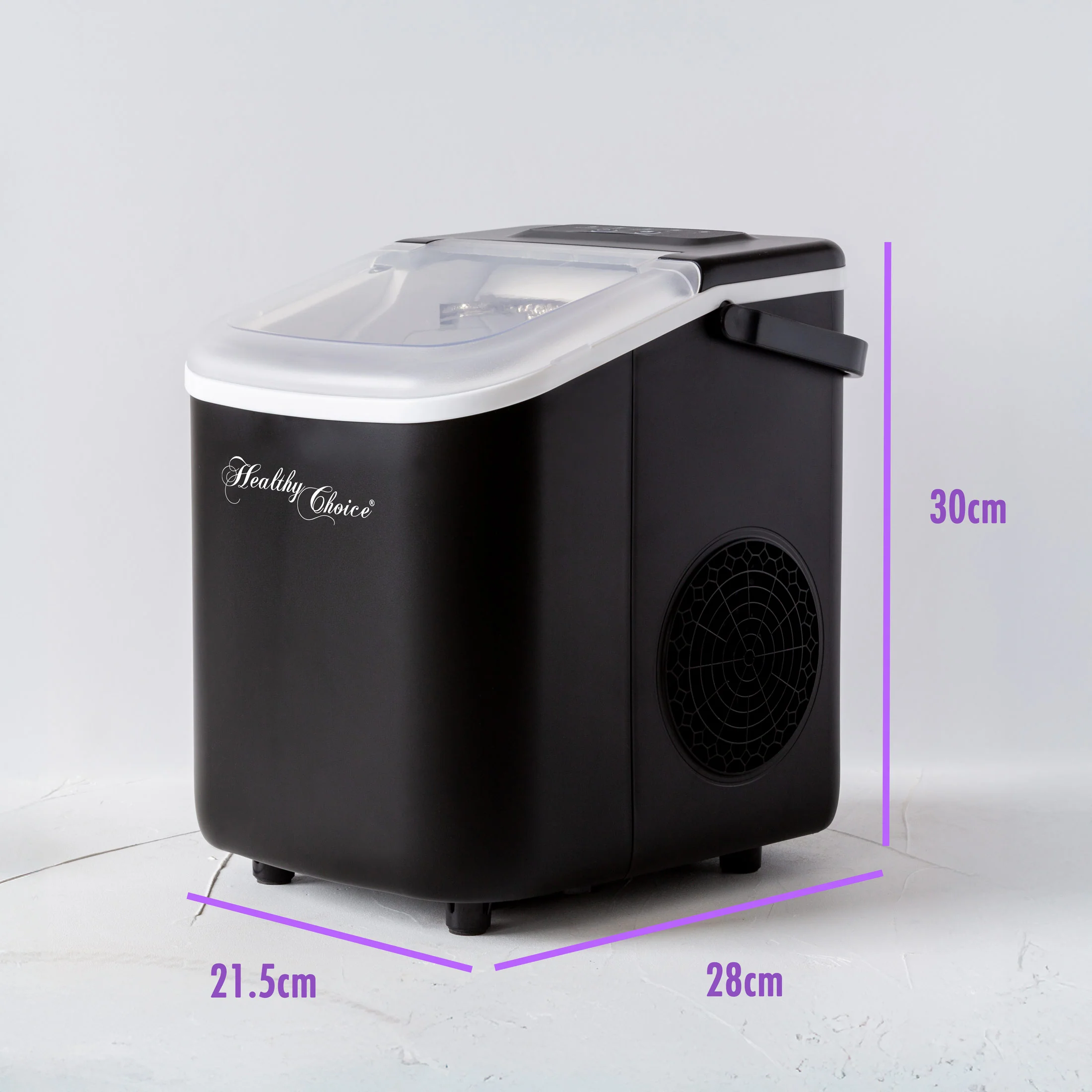 Ice Maker - Ready in 8 minutes, Up to 12kgs every 24 Hours