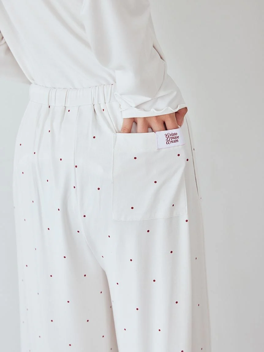 Hot Fabric Rayon Dot Pants