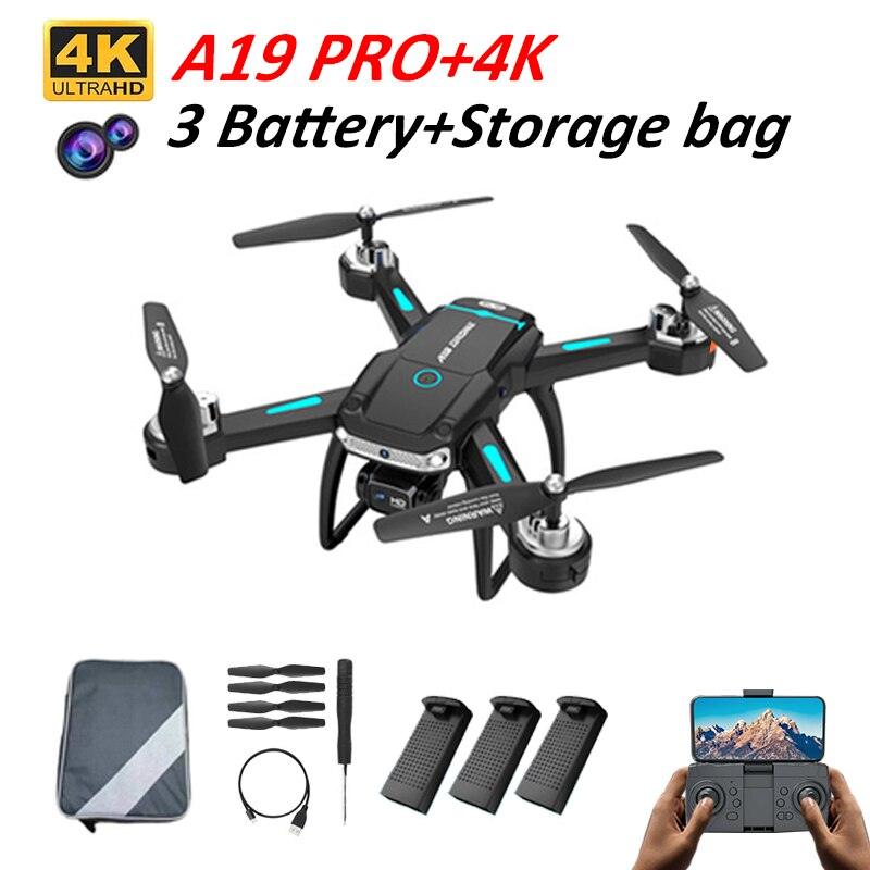 A19 Pro Drone - 2023 New GPS Professionele Dual Hd Camera Optische Stroom Positionering Vermijden  Opvouwbare Quadcopter Rc Speelgoed