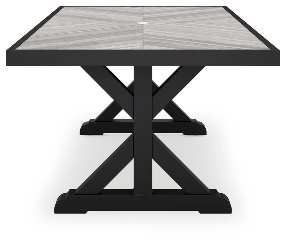 Beachcroft RECT Dining Table w/UMB OPT