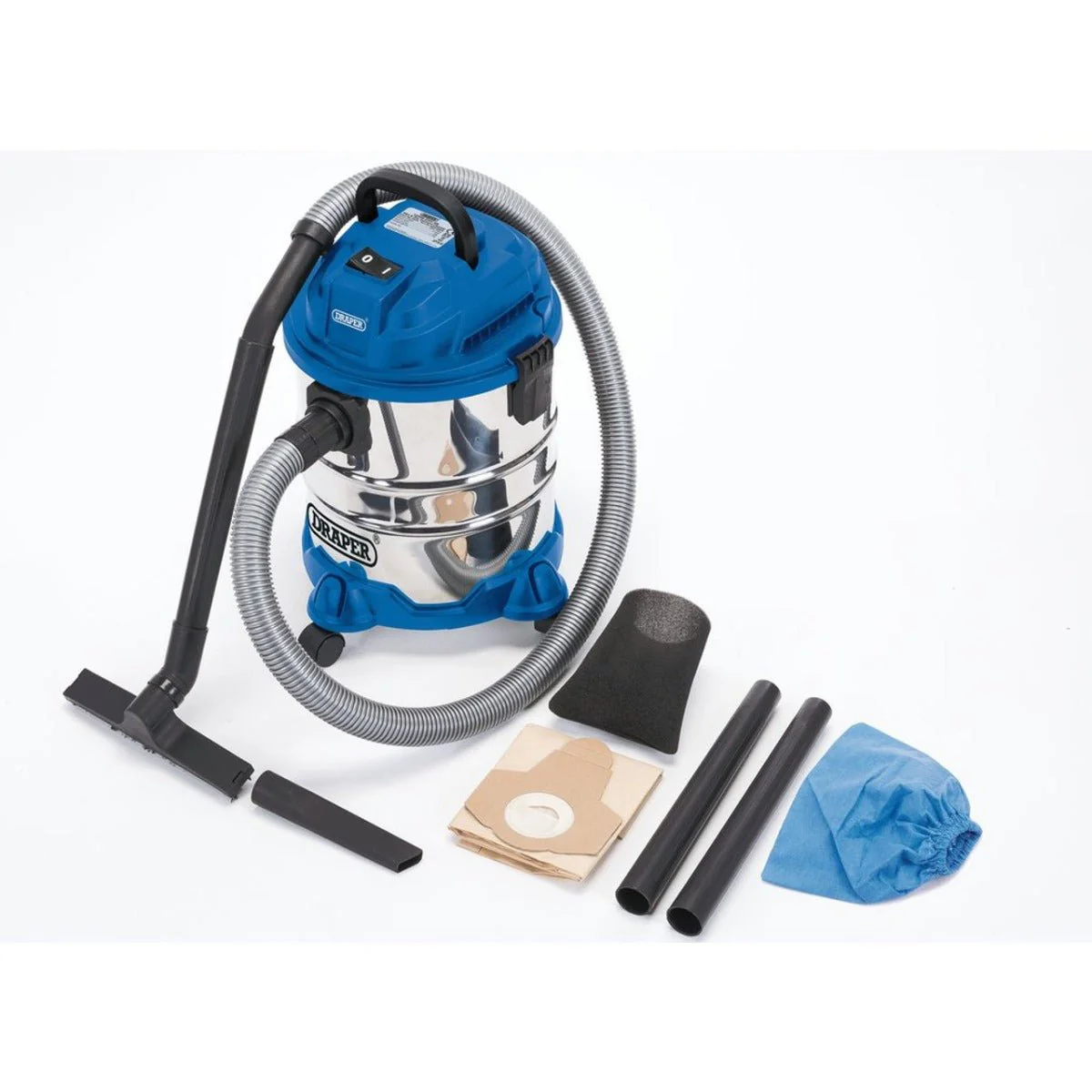 Dynastar Draper20515 Professional 220 volt 20 Liter wet dry shop vac drum vacuum 220v 240 volts 50 hz