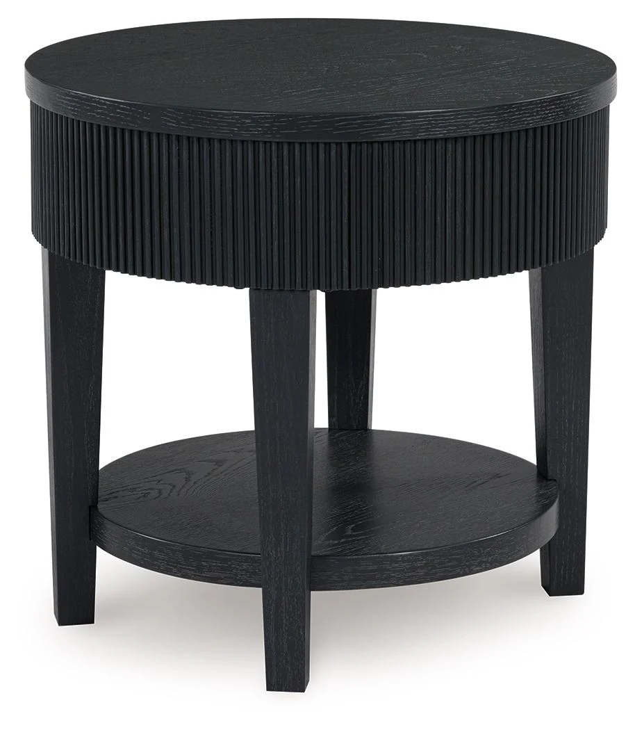 Marstream - Round End Table - Black