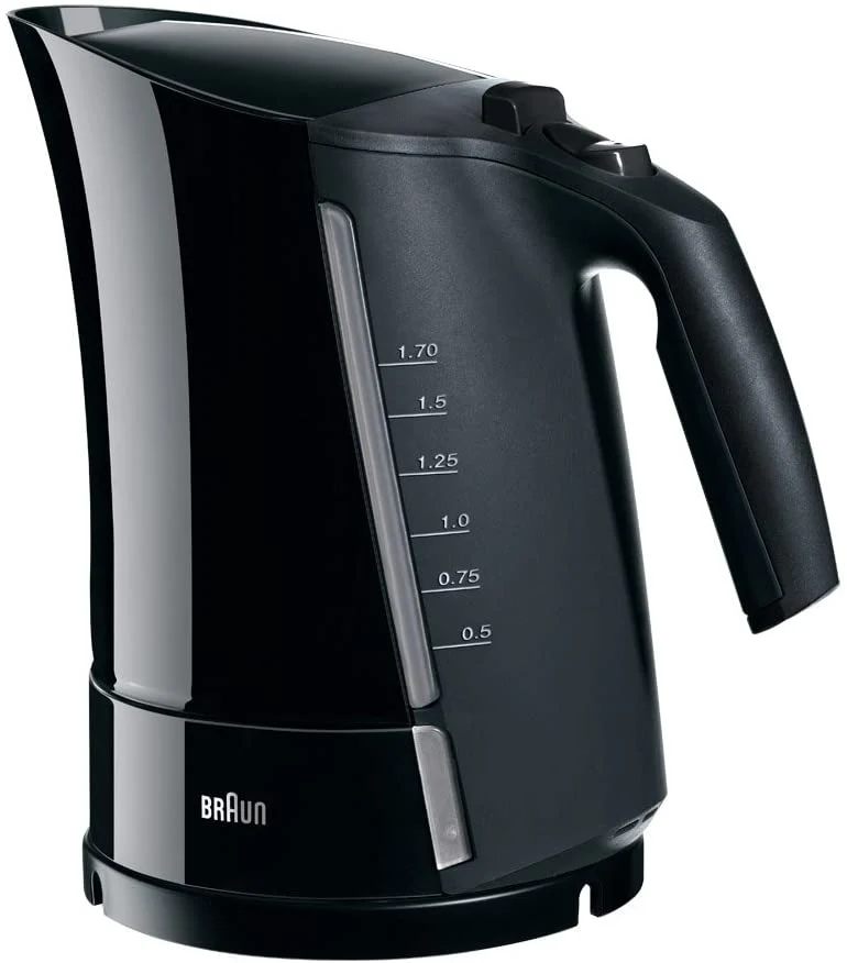 Braun WK300 220 Volt Hot Water Kettle Black 220v 240 volts
