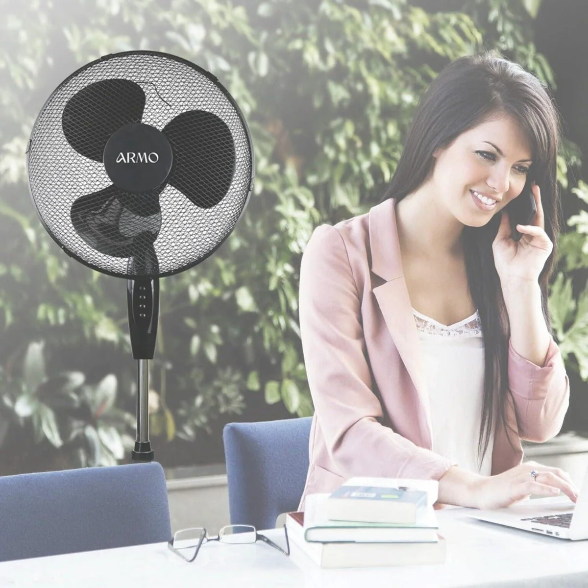 Dynastar 220 volts pedestal fan 16 inch Fan Oscillating Black 220v 240 volts 50 hz ARMOFP40A