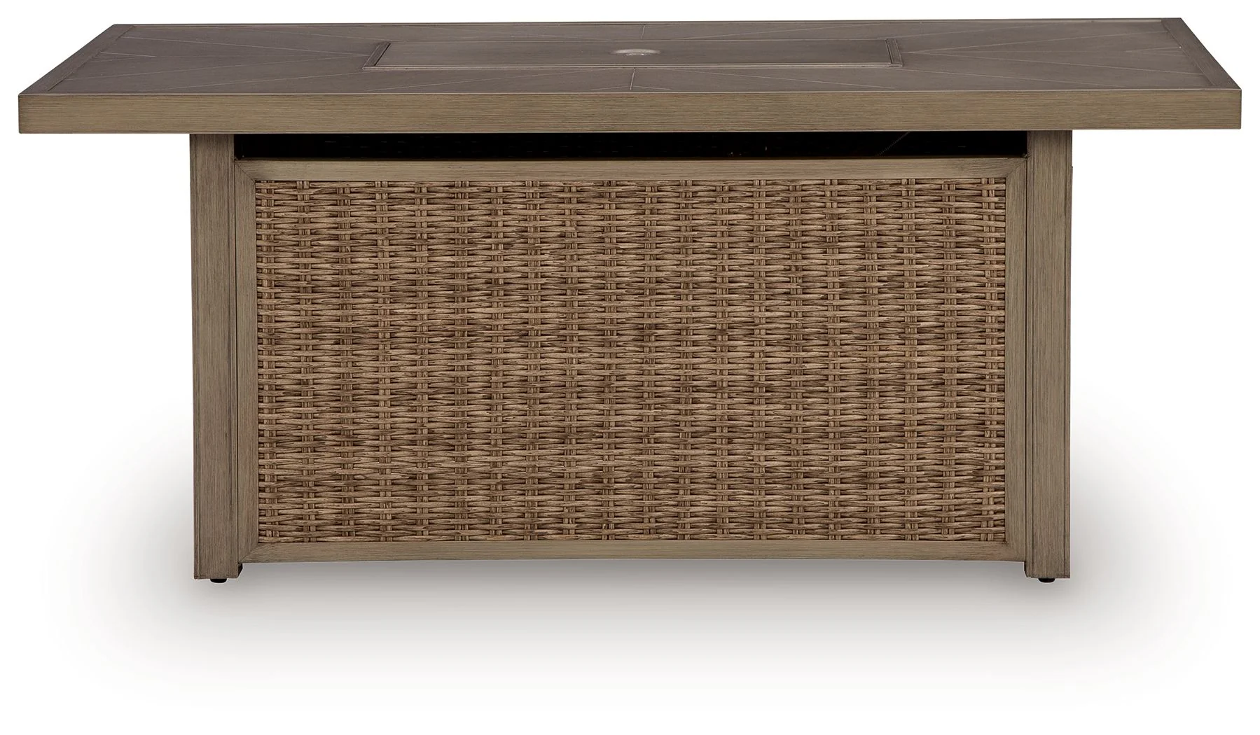 Laguna Heights - Rectangular Fire Pit Table - Beige