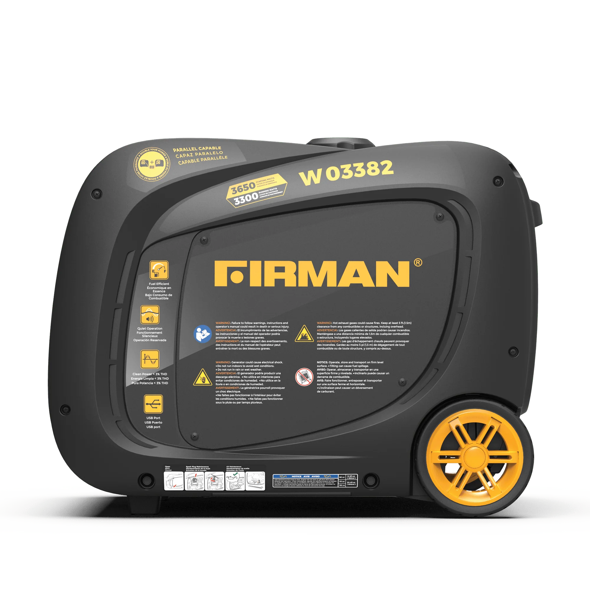 Gas Inverter Portable Generator 3650W Electric Start