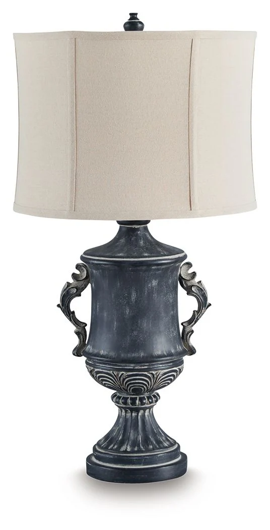 Morvanford - Poly Table Lamp - Antique Black