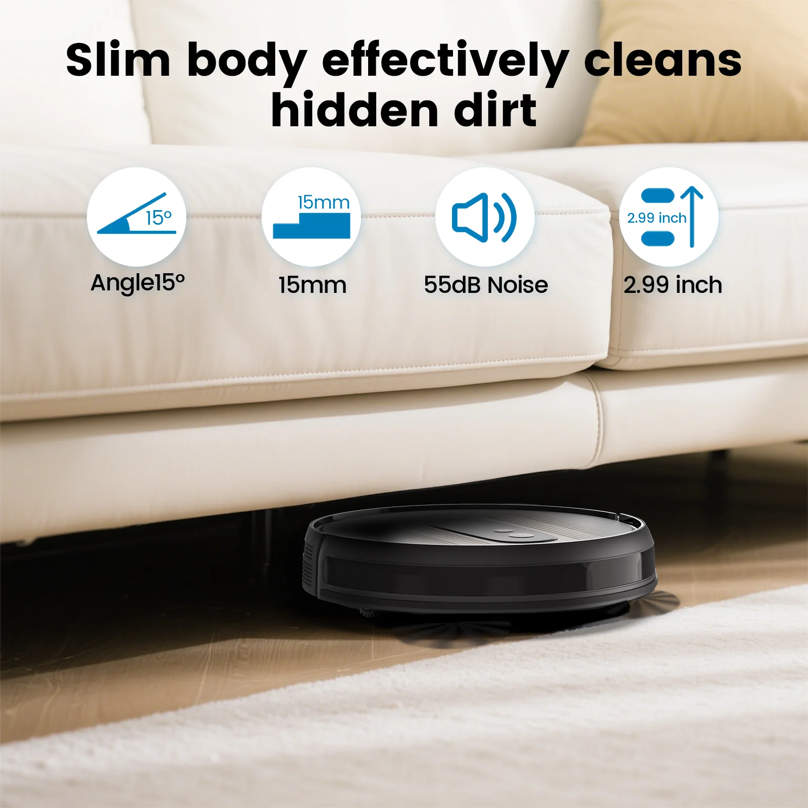 AIRROBO G50 | Carpet and Pet Hair| 2800Pa Robot Vacuum