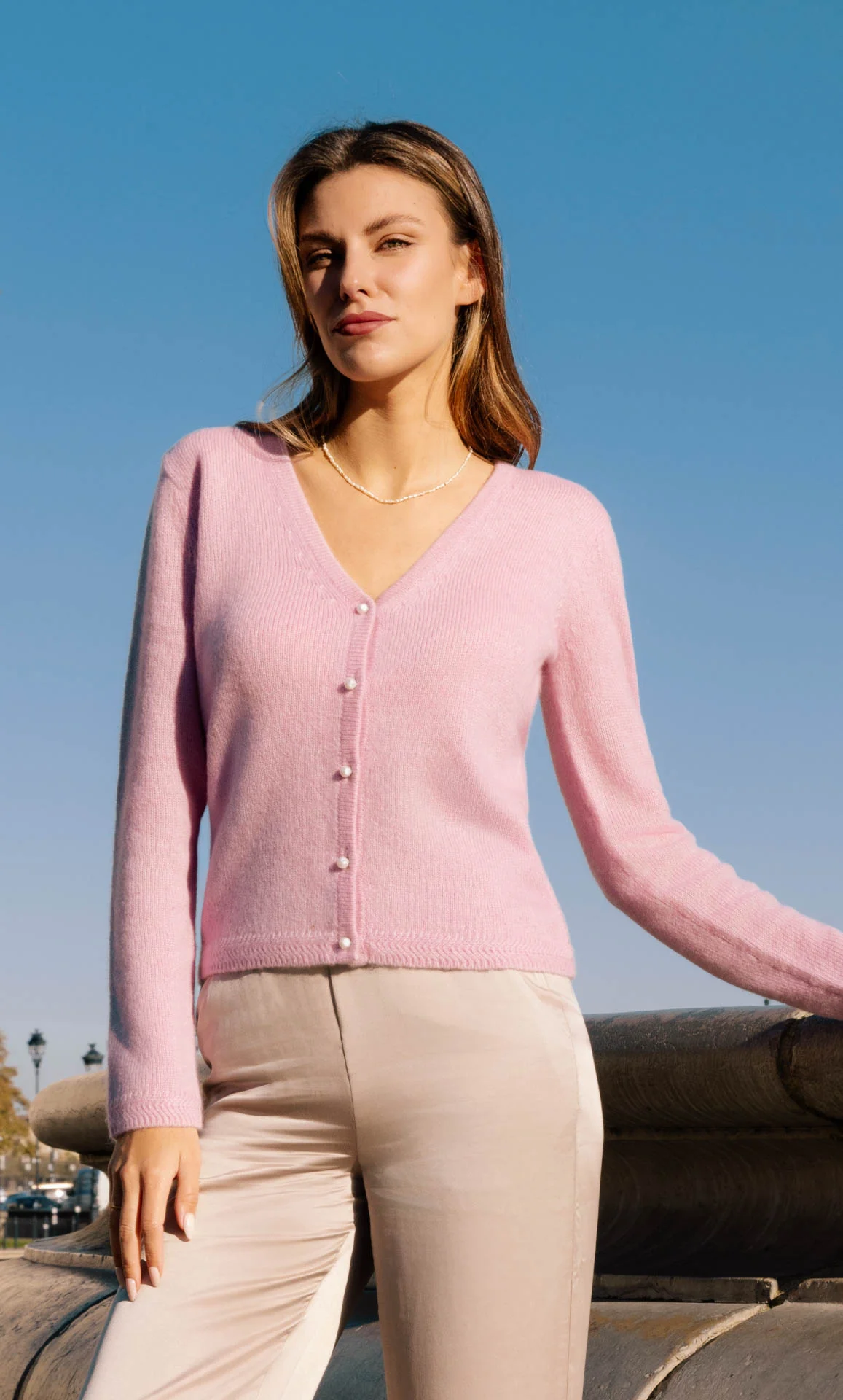 Valerie Cashmere-Silk Cardigan