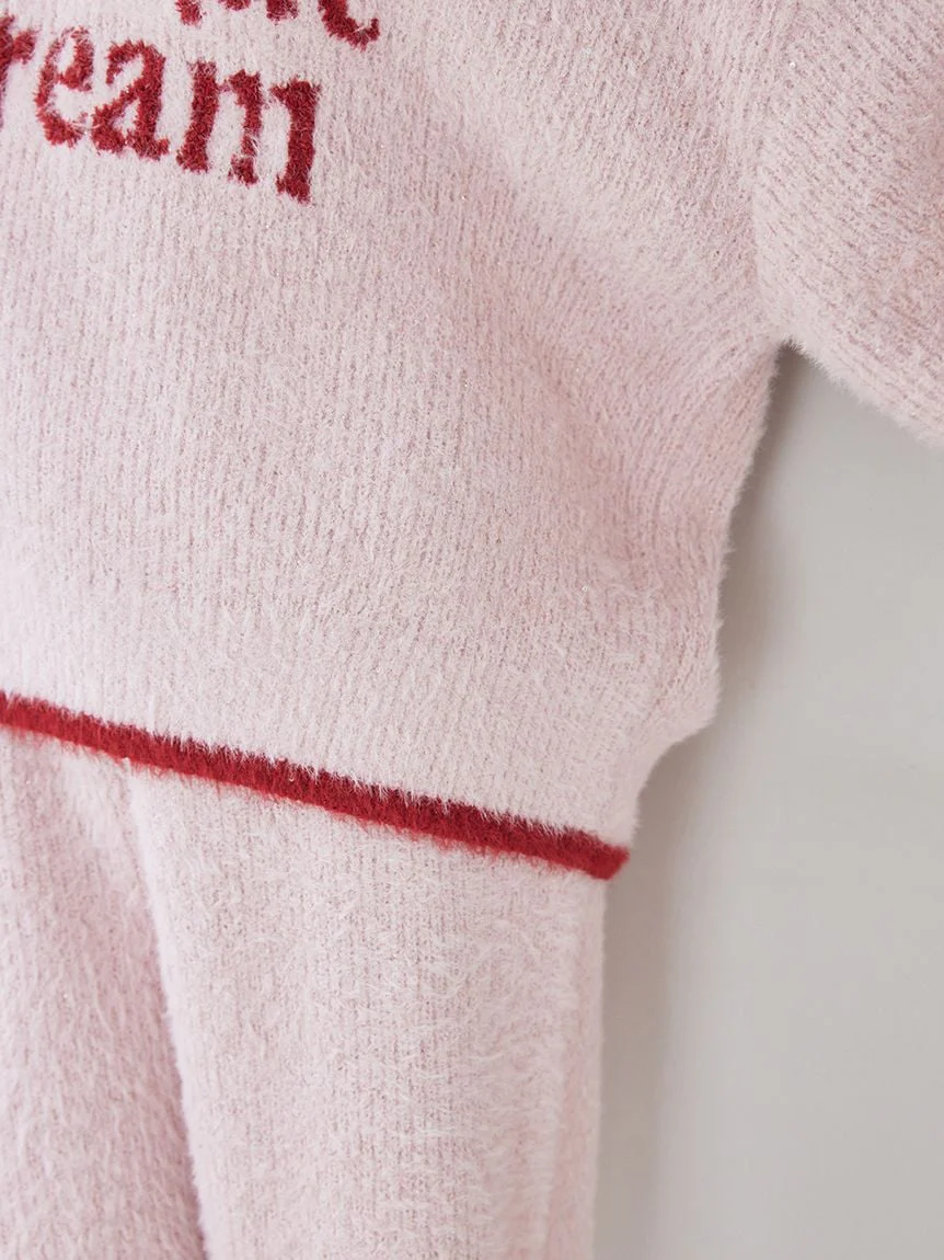 Glittering Feather Pullover