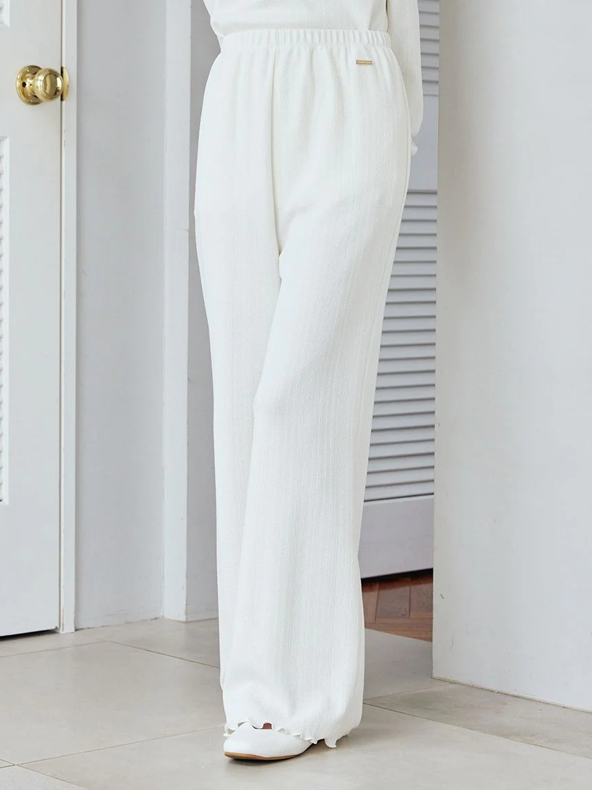 Heart Aran Cut-and-sew Pants