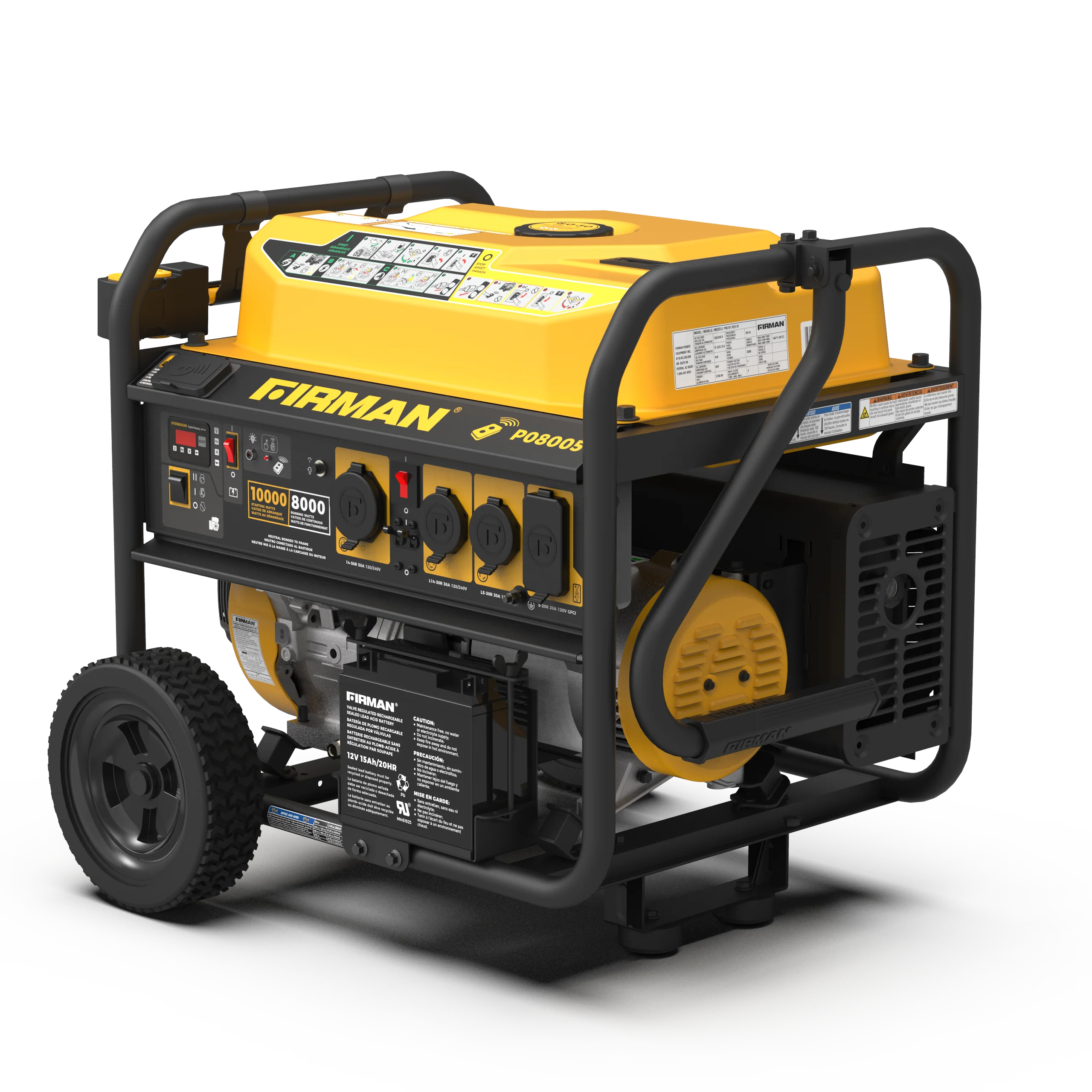 Gas Portable Generator 10000W  Remote Start 120/240V