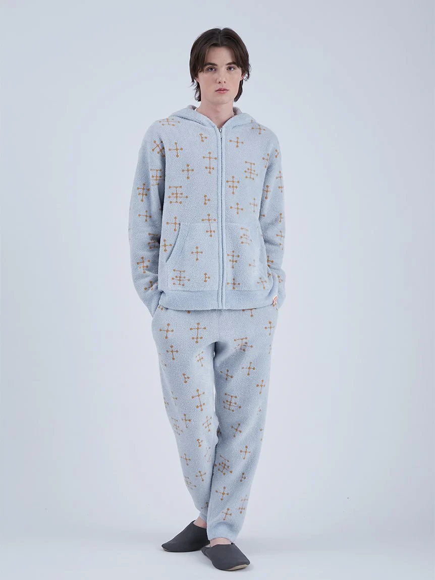 EAMES MENS Smoothie Jacquard Fluffy Long Pants