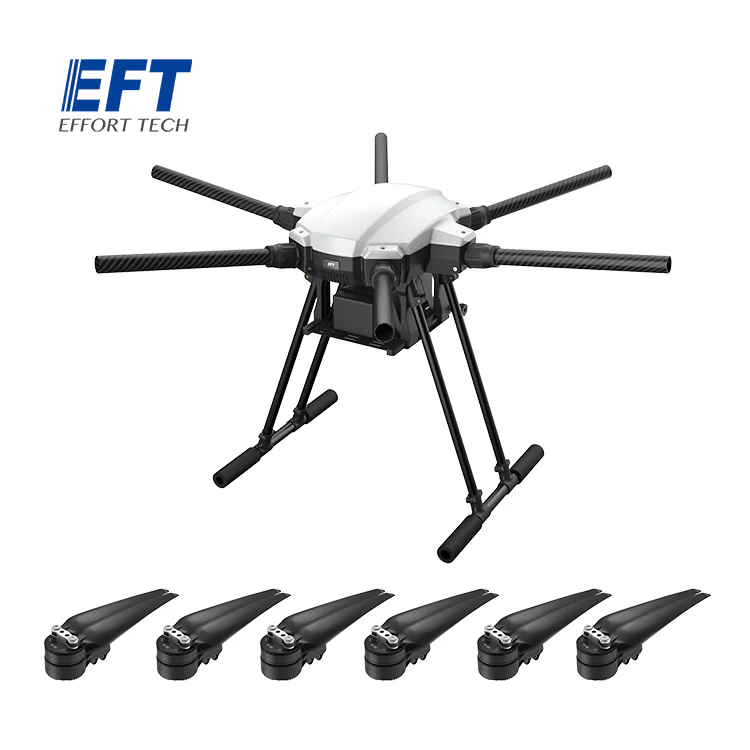 EFT X6100 Industrial Drone - 6-Axis 5KG 30Minutes Payload Hexacopters Light Load Flying Platform Frame Long Delivery Drone for Training, Inspection